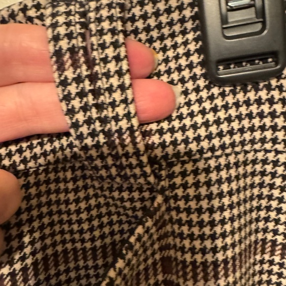 Studio by Torrid A-Line Flare Trouser Pants 28R Glen Plaid Stretch Work Slacks - Picture 12 of 13